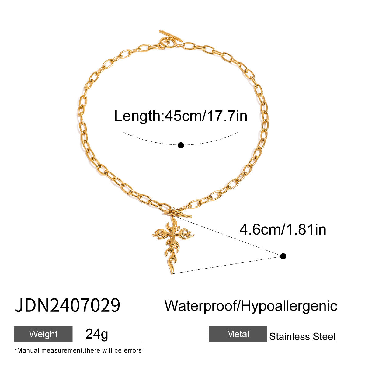 Baylei Zircon Cross Necklace - Cross Style 11 [GVZBBHAF]