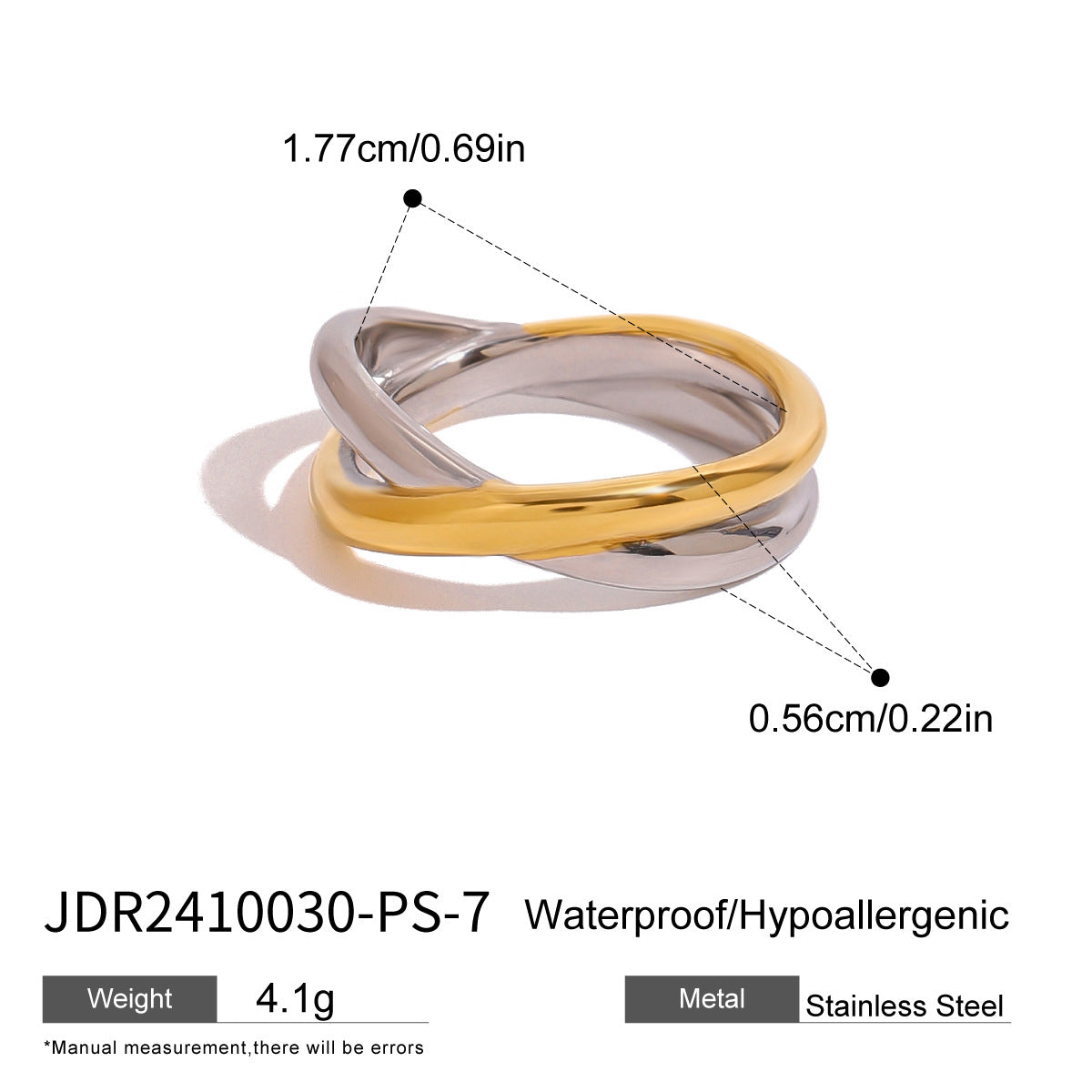 Wisdom Modern Geometric Ring - JDR2410030-PS-7 [G10LSQ0N]