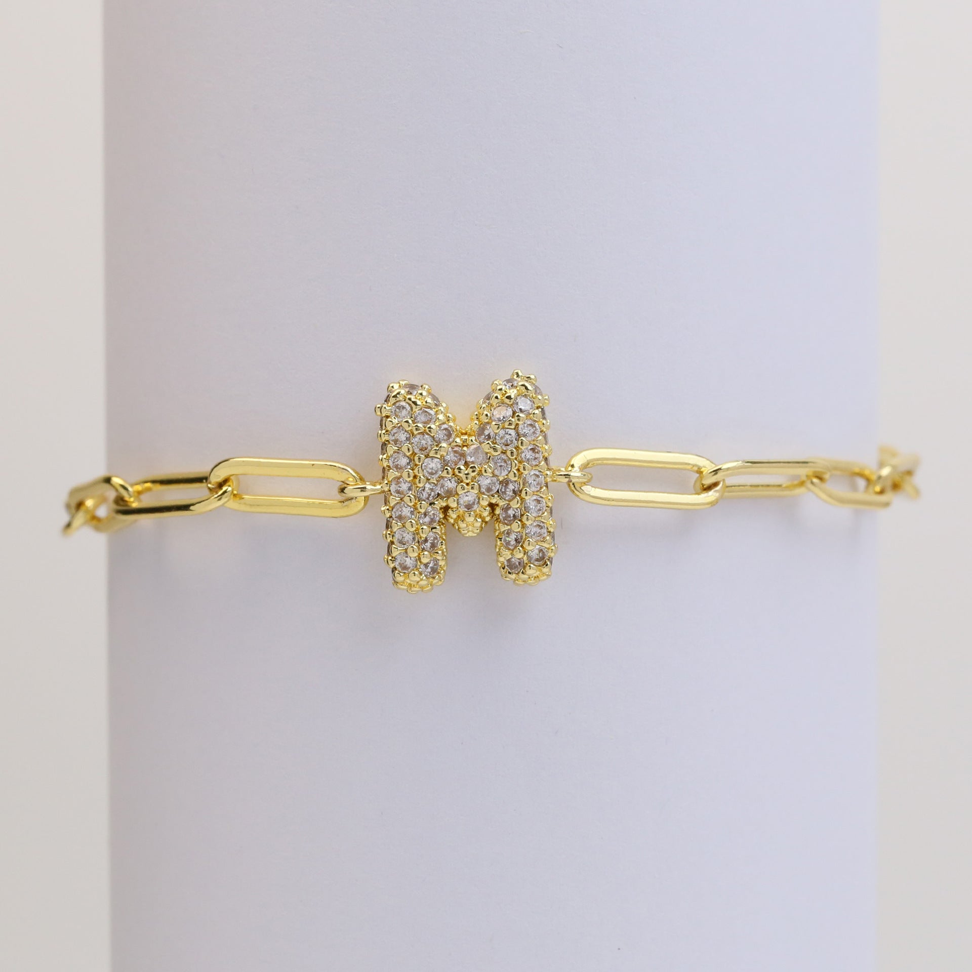 Willow Bubble Initial Bracelet - M [08EZM74F]
