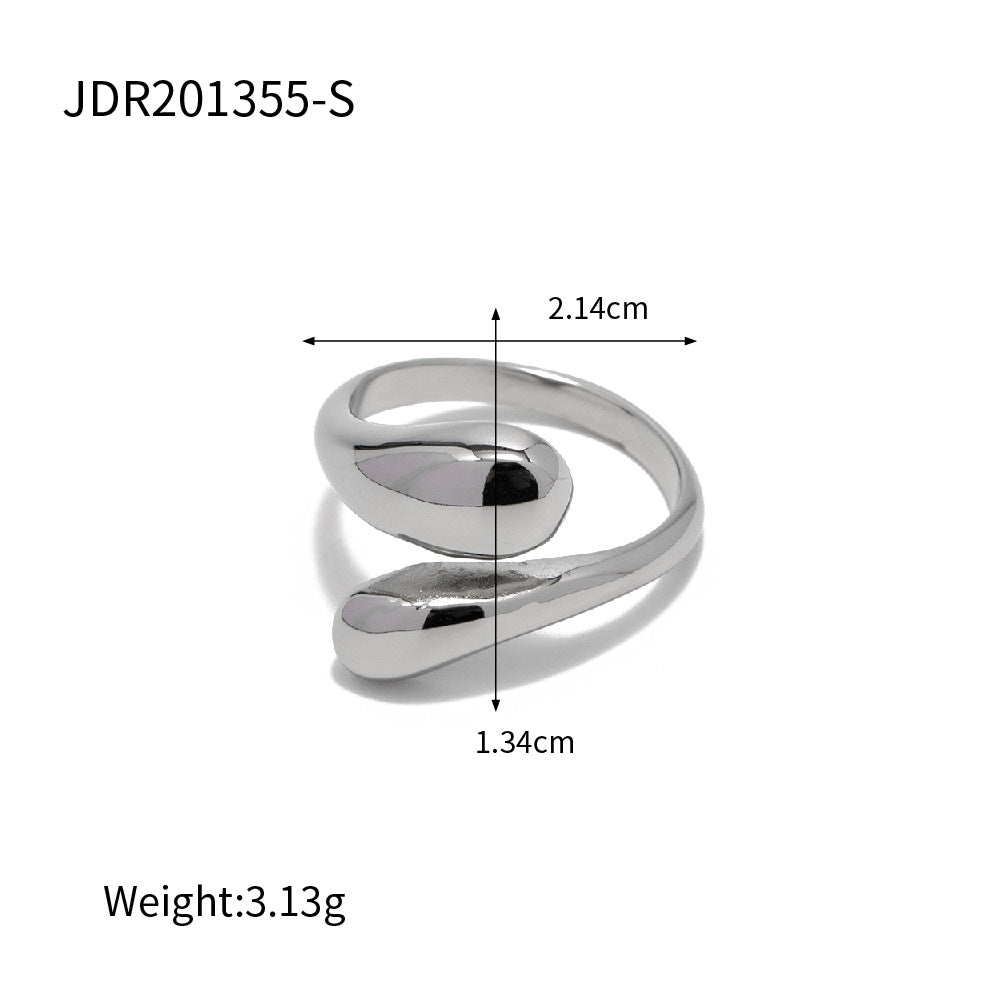 Debanhi Sculptural Colorblock Ring - JDR201355-S [WM8MK0VJ]