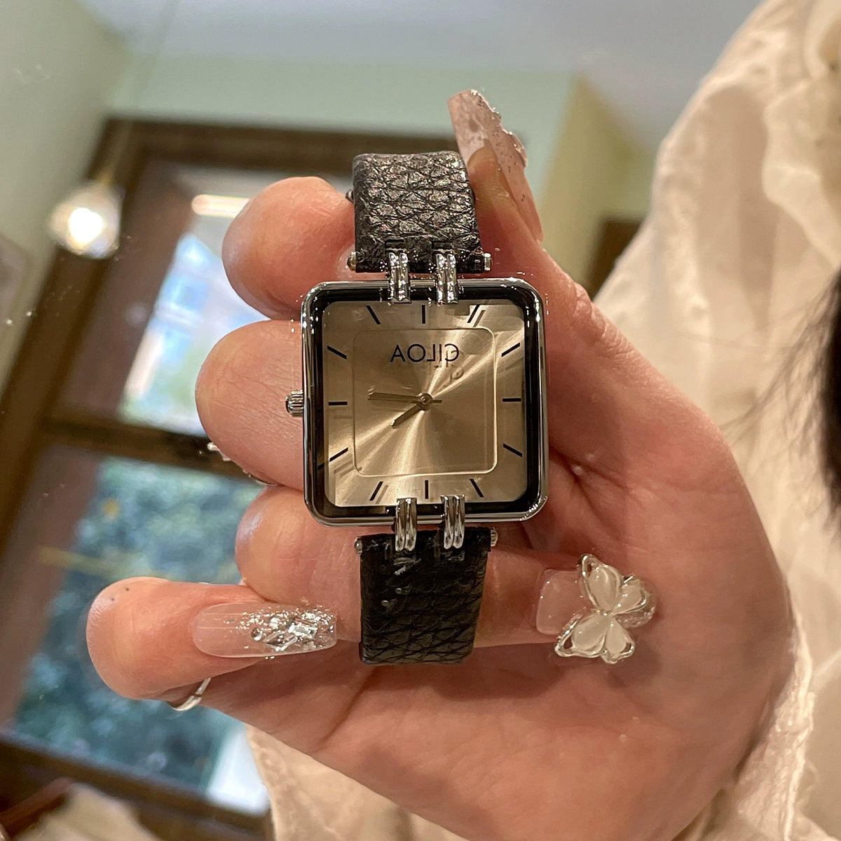 Kalise Petite Square Watch - Champagne Gold Dial [ZW60O4K7]