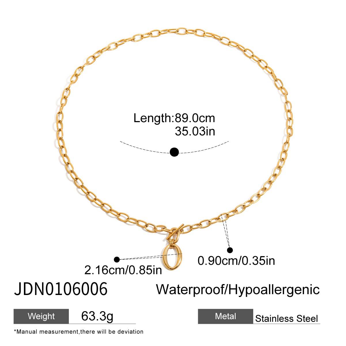 Geovanna Gold Toggle Chain - Double Wrap Necklace [FSENTXKK]