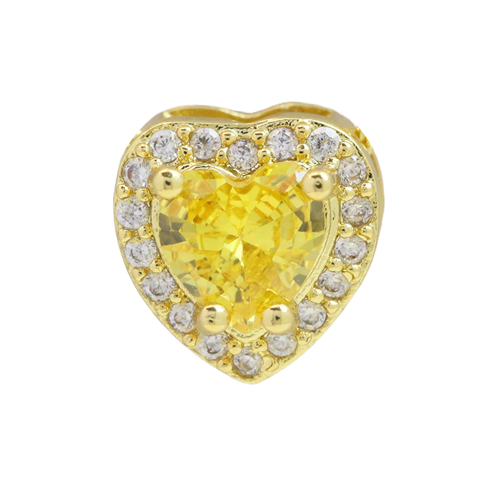 Briar Heart Initial Necklace - November Birthstone Heart [EBKKT02D]