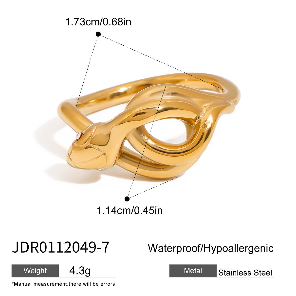 Jayanna Snake Statement Ring - JDR0112049-7 [MVCEMY9B]