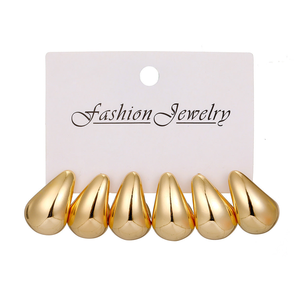 Lana Geometric Twist Earrings Set - Silver Tone Geometric Set 1 [4HBVZFKS]