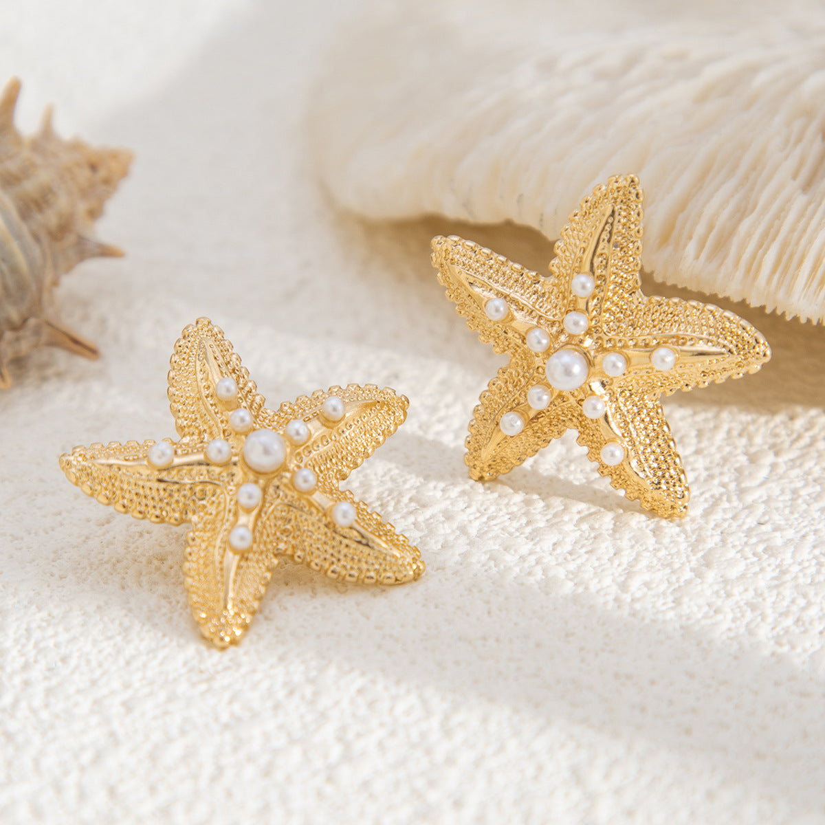 Ariana Starfish Drop Earrings - Gold [P7948IT3]