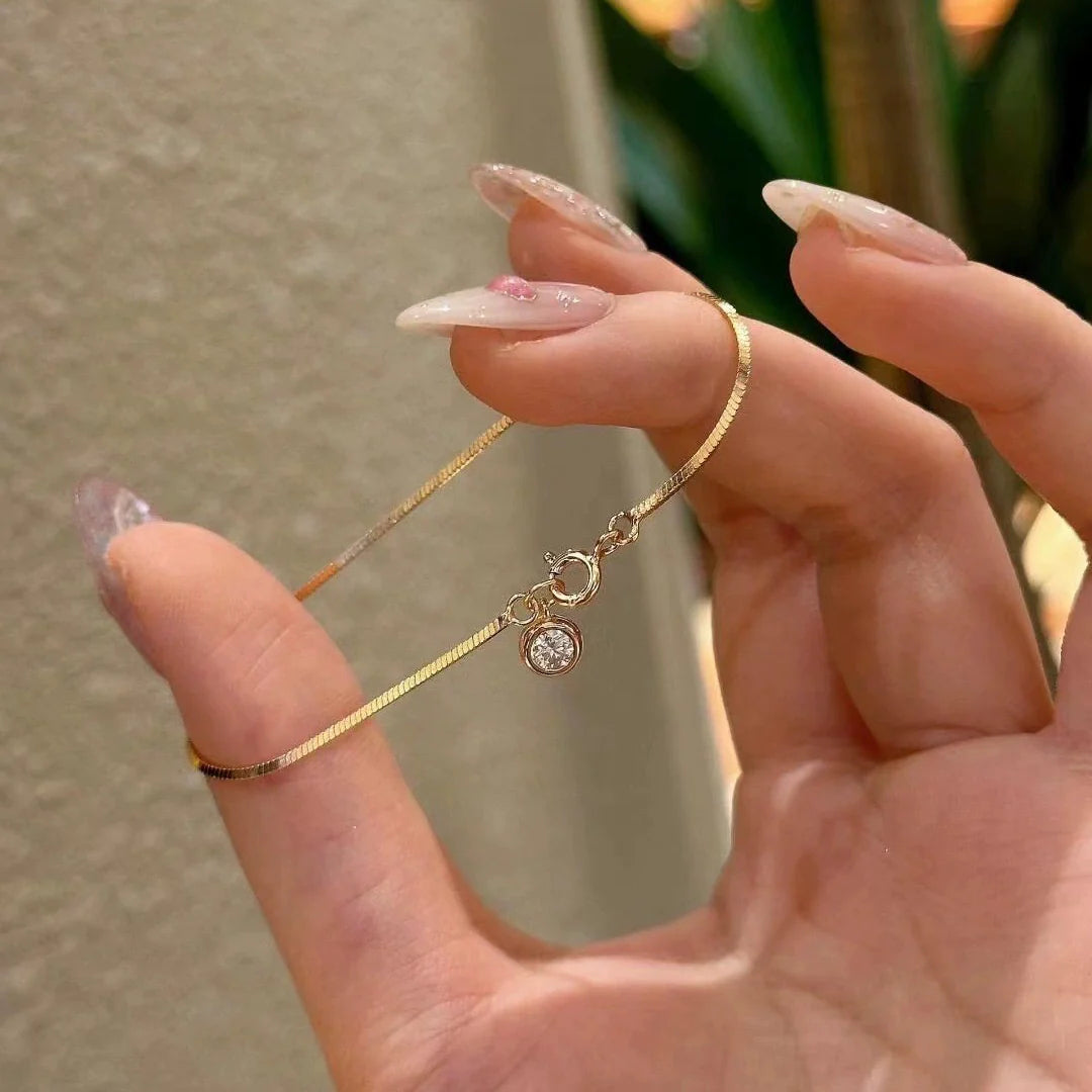 Luna Bubble Chain Bracelet - Snake Bone Bubble Bracelet
