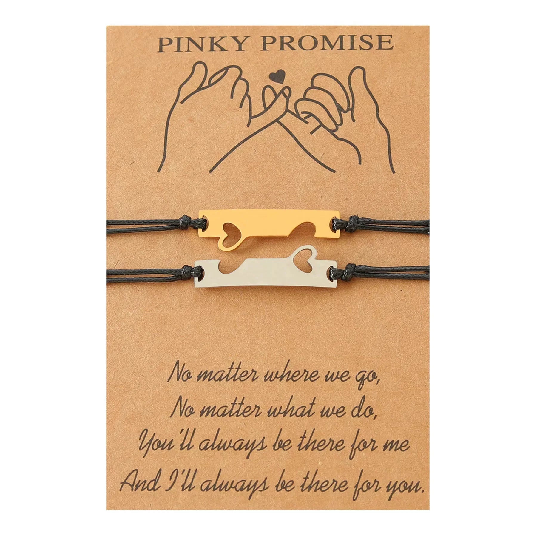Lelia Dainty Charm Bracelet - Dark Brown