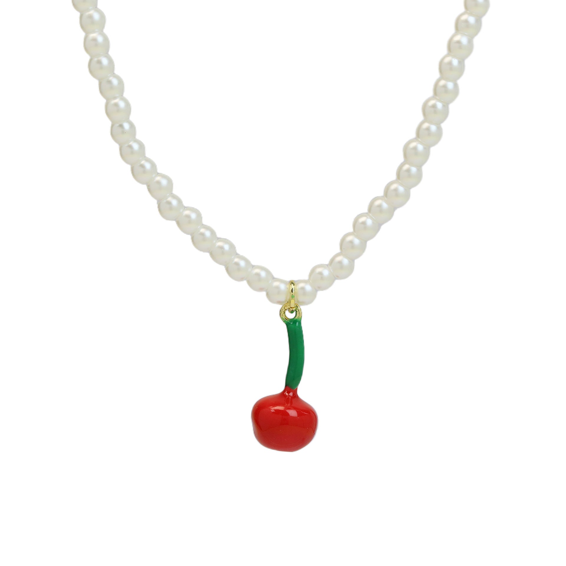 Alana Enamel Fruit Pendant Necklace - Banana [OZR9FP29]