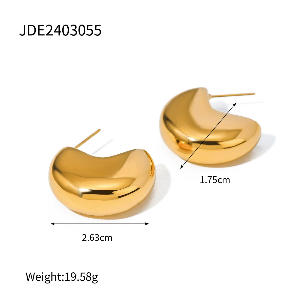 Lilyana Non-Pierced Ear Cuffs - JDE2403055 [IWARJ935]