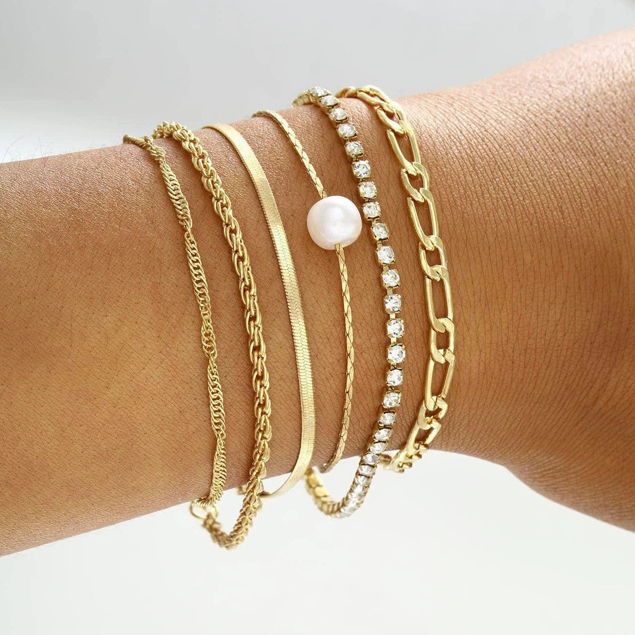 Makayla Stackable Bracelet Set - Style 4 [LA777Z3W]