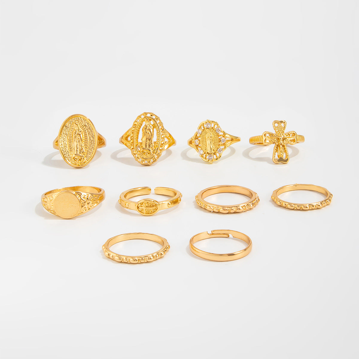 Annalicia Geometric Pearl Ring - Style 6307 - Light Gold [VZ537RO3]