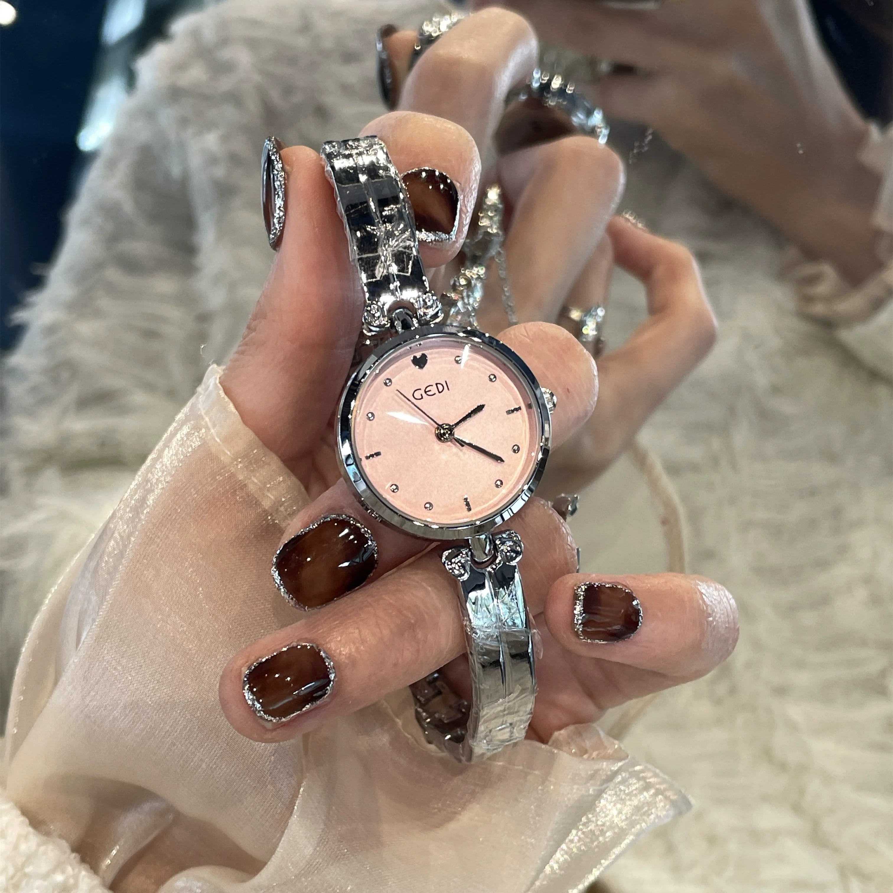 Aerabella Elegant Bracelet Watch - Pink