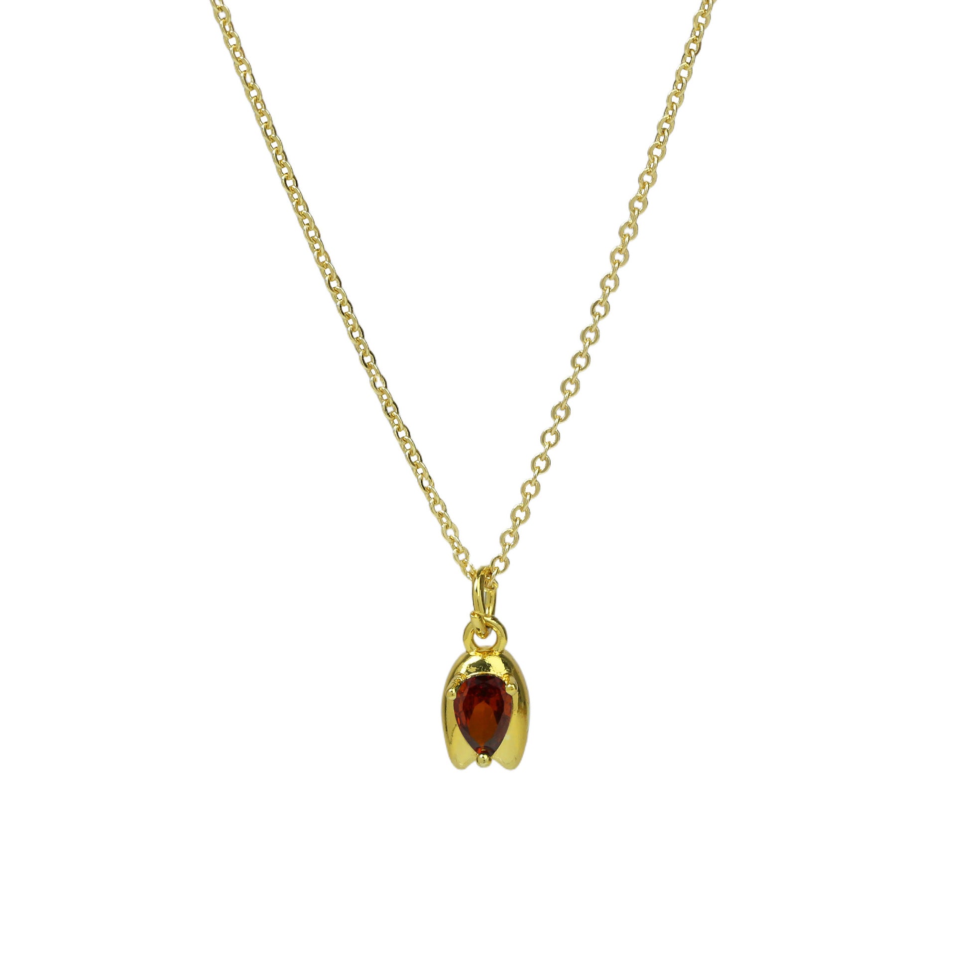 Abbey Rose Bud Pendant Necklace - Necklace 2 [G7DFNXAF]