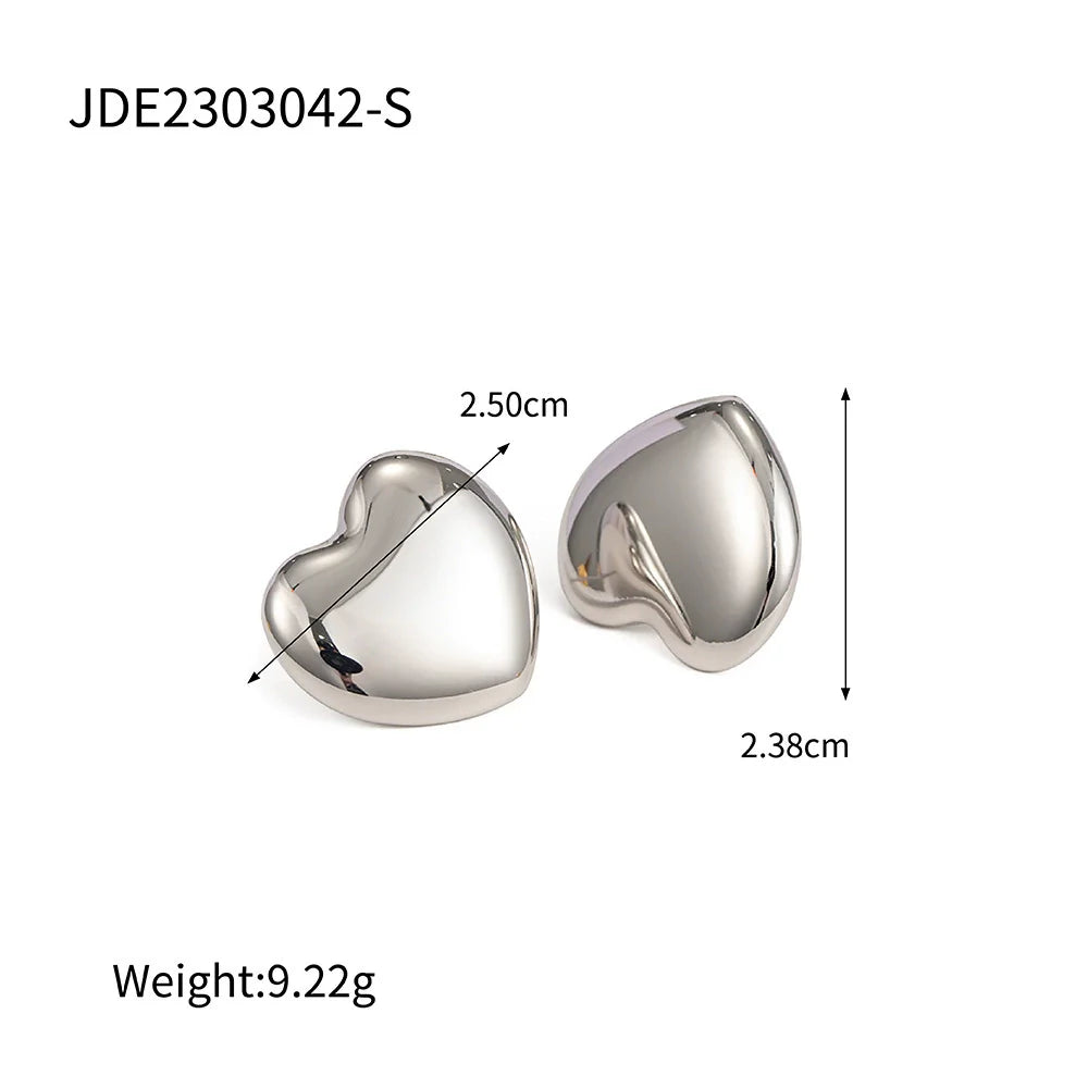Kaylani Liquid Heart Earrings - undefined