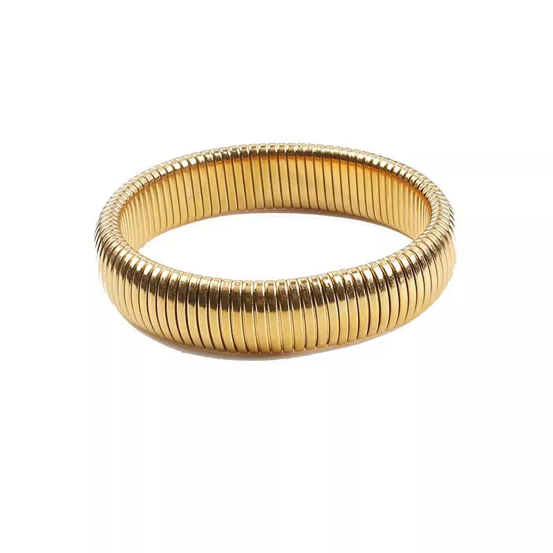 Ilyana Vintage Triple Coil Bracelet - Single Loop