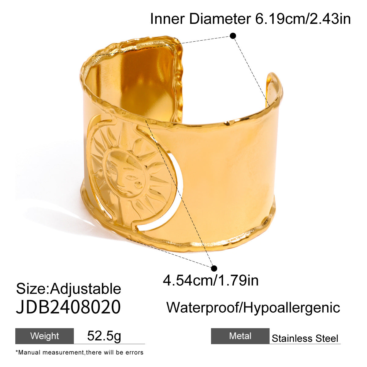 Tamiyah Sculptural Cuff Bracelet - Gold-Tone [HFZ409VW]