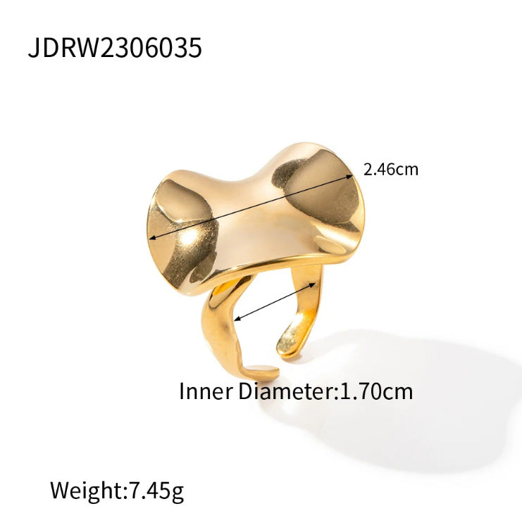 Giavana Stainless Steel Band Ring - JDRW2306035 [OGN9JZOU]