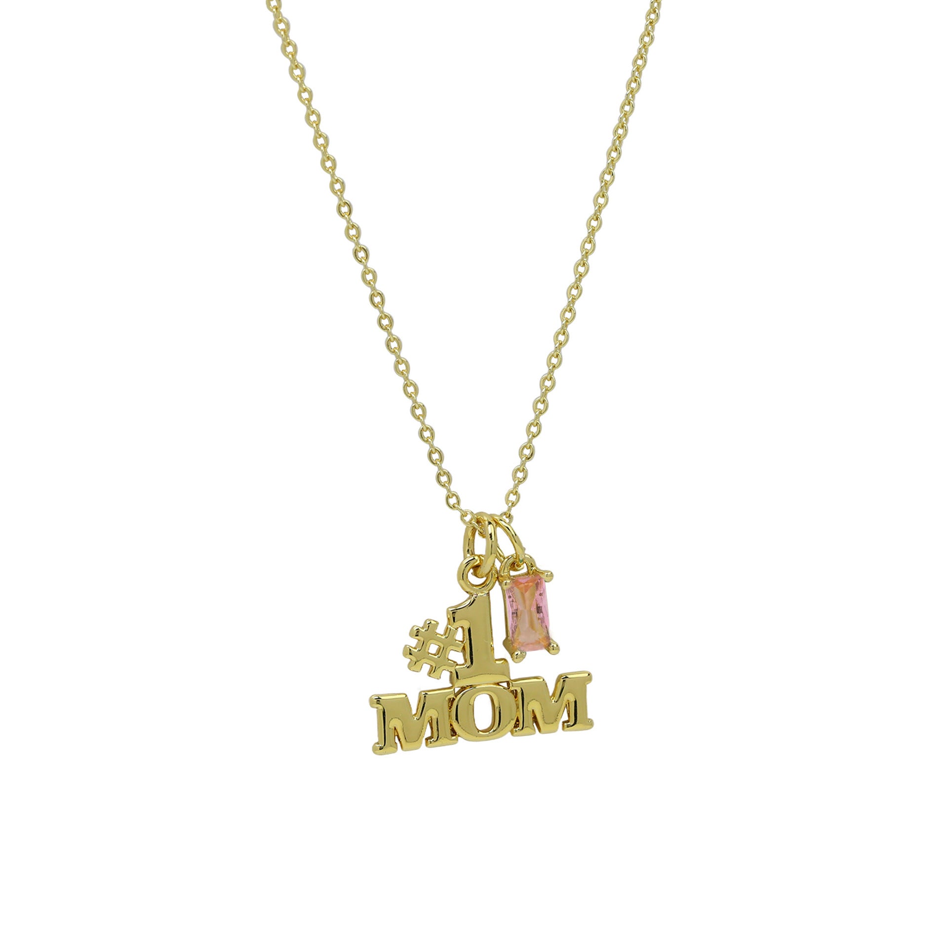 Serah Mom Birthstone Necklace - October Birthstone [RCZBPAJ7]