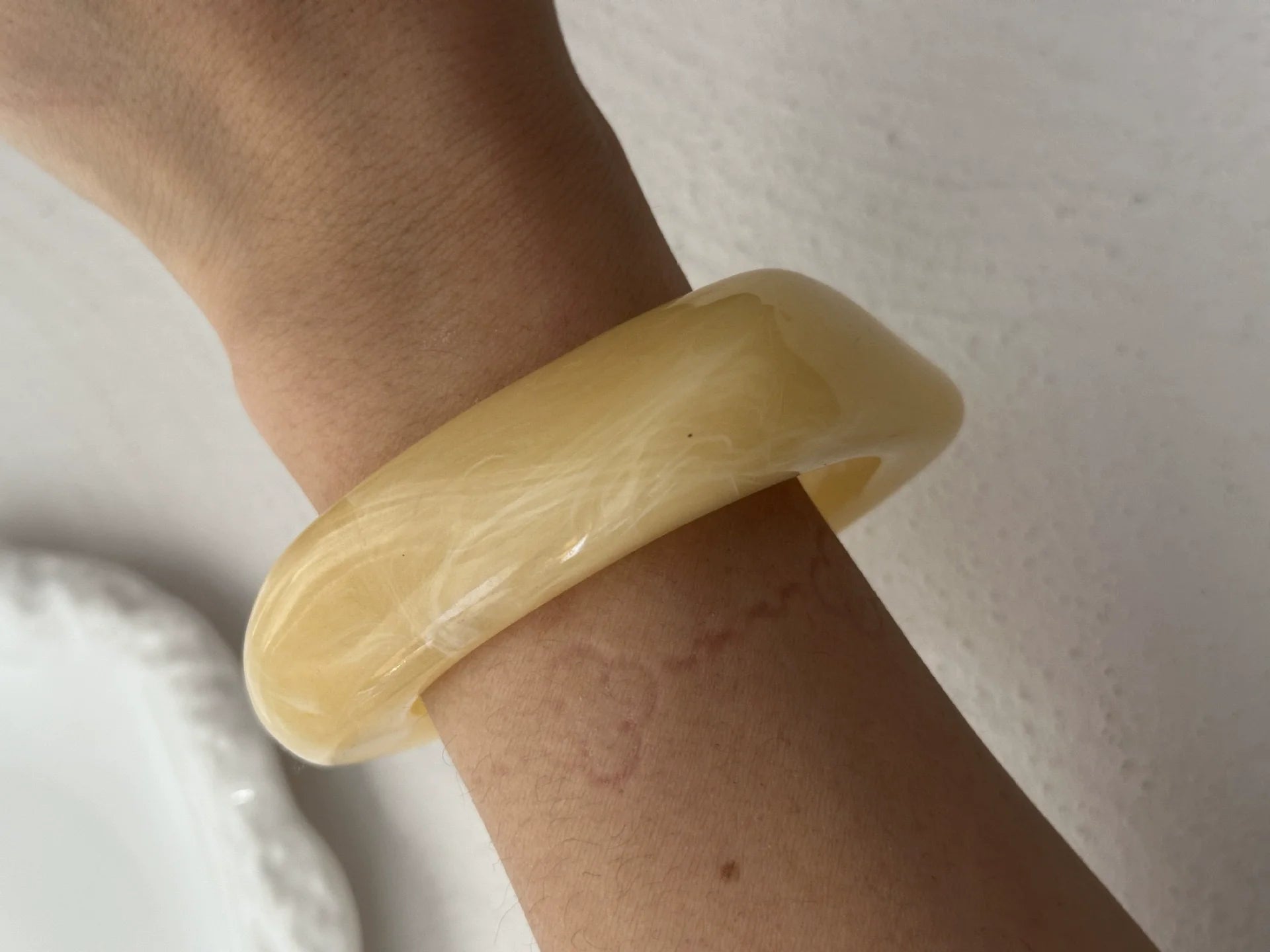 Saraiya Sculptural Cuff Bracelet - Light Brown