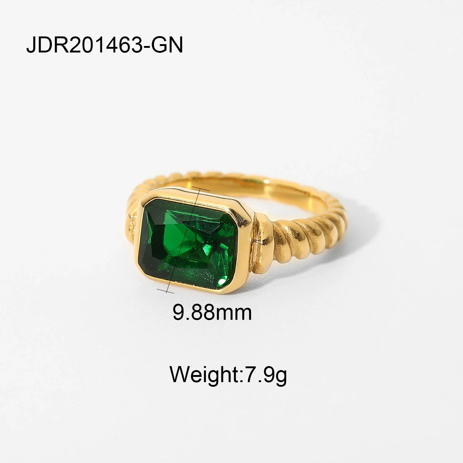 Jane Zircon Stacking Rings - JDR201463-GN