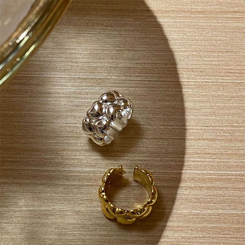 Aiko Double Heart Ring - Gold [EU84XOGN]