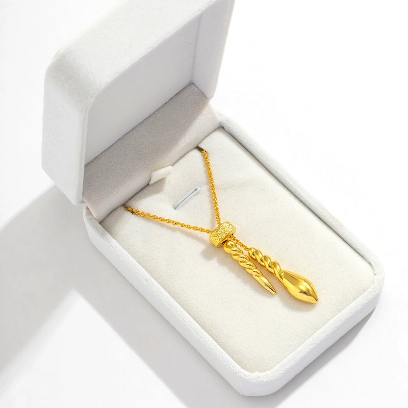 Zaniya Twist & Pearl Necklace - Twist Chain Necklace [BW52J74E]