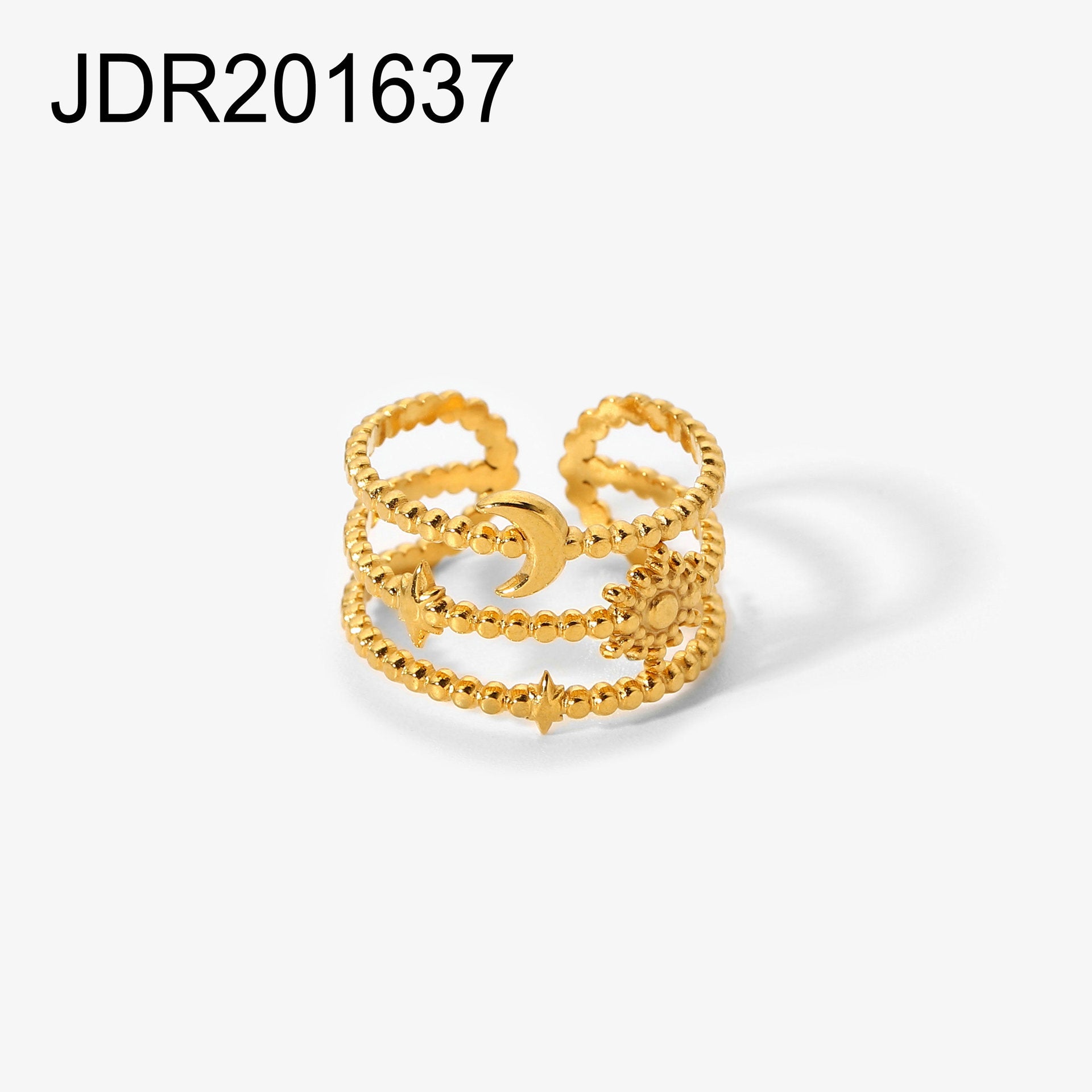 Lennox Geometric Snake Ring - JDR201637 [JKR2L9QC]