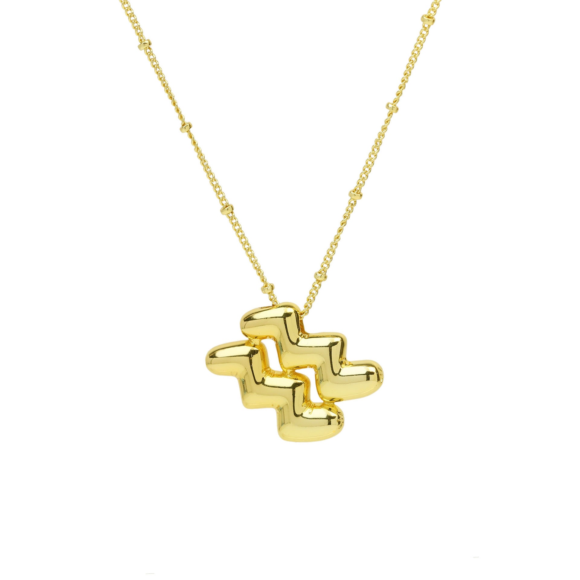 Cydney Bubble Zodiac Necklace - Aquarius [T9HIVHFC]