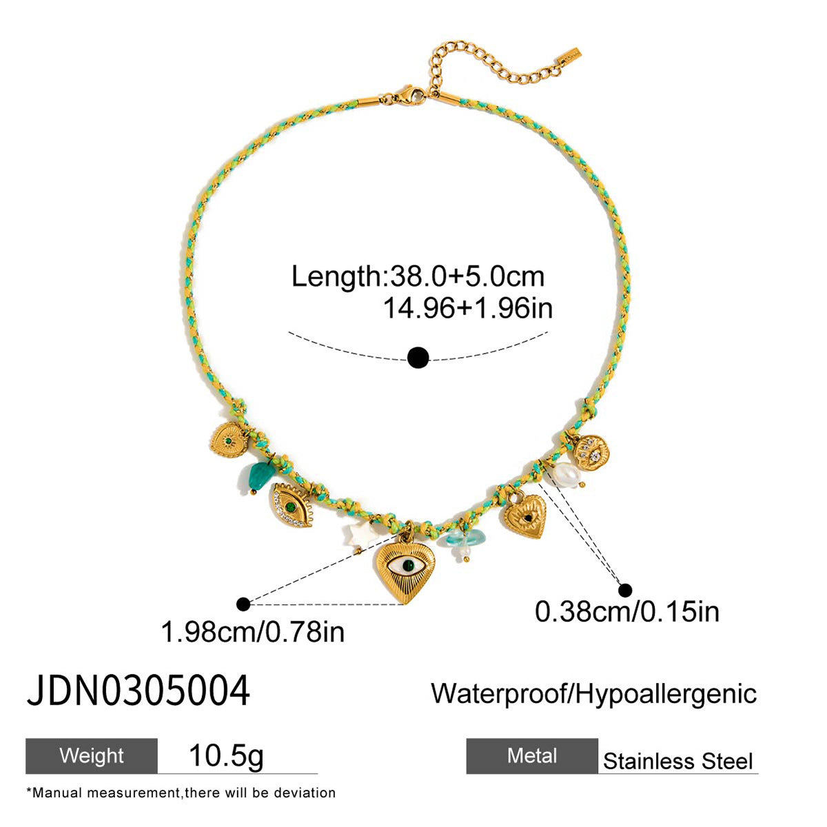 Elora Dainty Heart Necklace - JDN0305004 [LHHECBJG]