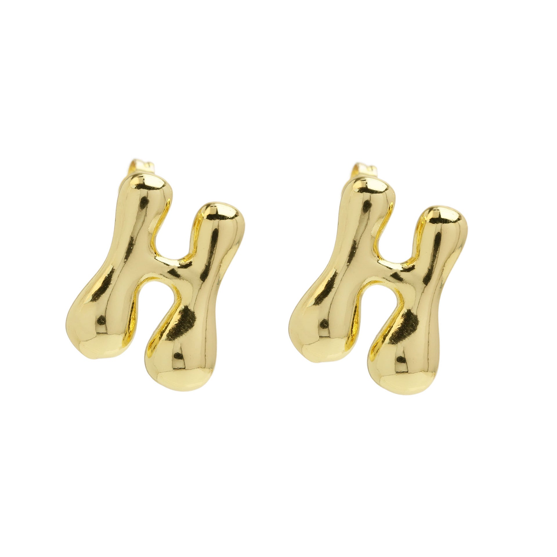 Kennedy Pave Initial Studs - H [NUBX2YSQ]