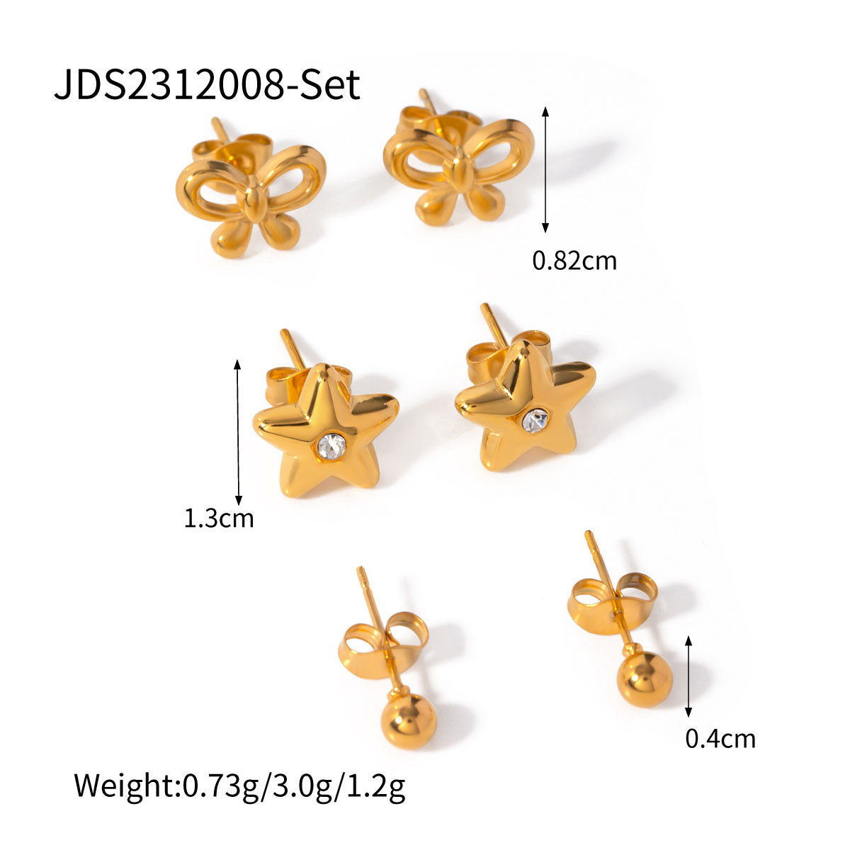 Kaiah Three-Pair Earring Set - JDS2312008-Set [VOOCM7BG]