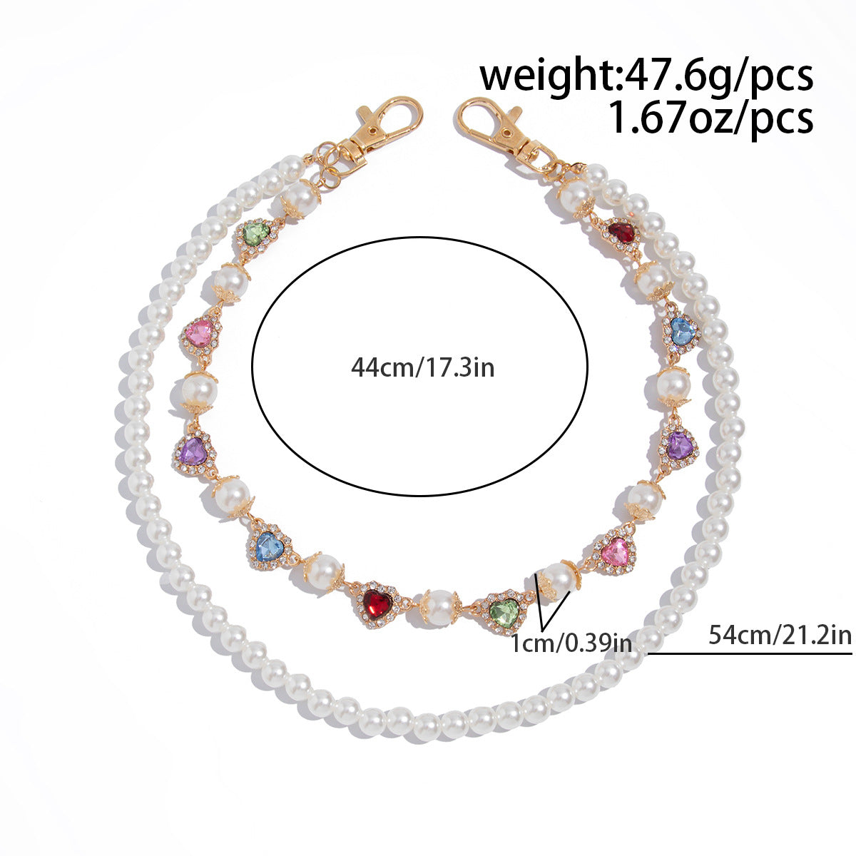 Laramie Pearl Floret Pants Chain - Gold Style C [E7UWZ74A]