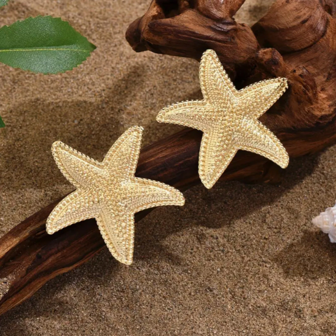 Jacklynn Golden Star Earrings - Golden Star [XRXU04GW]