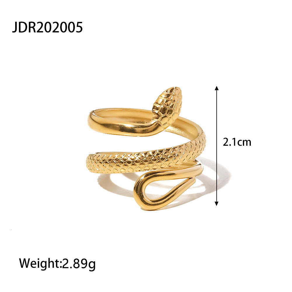 James Stainless Steel Statement Ring - JDR202005 [TQOCG9QF]