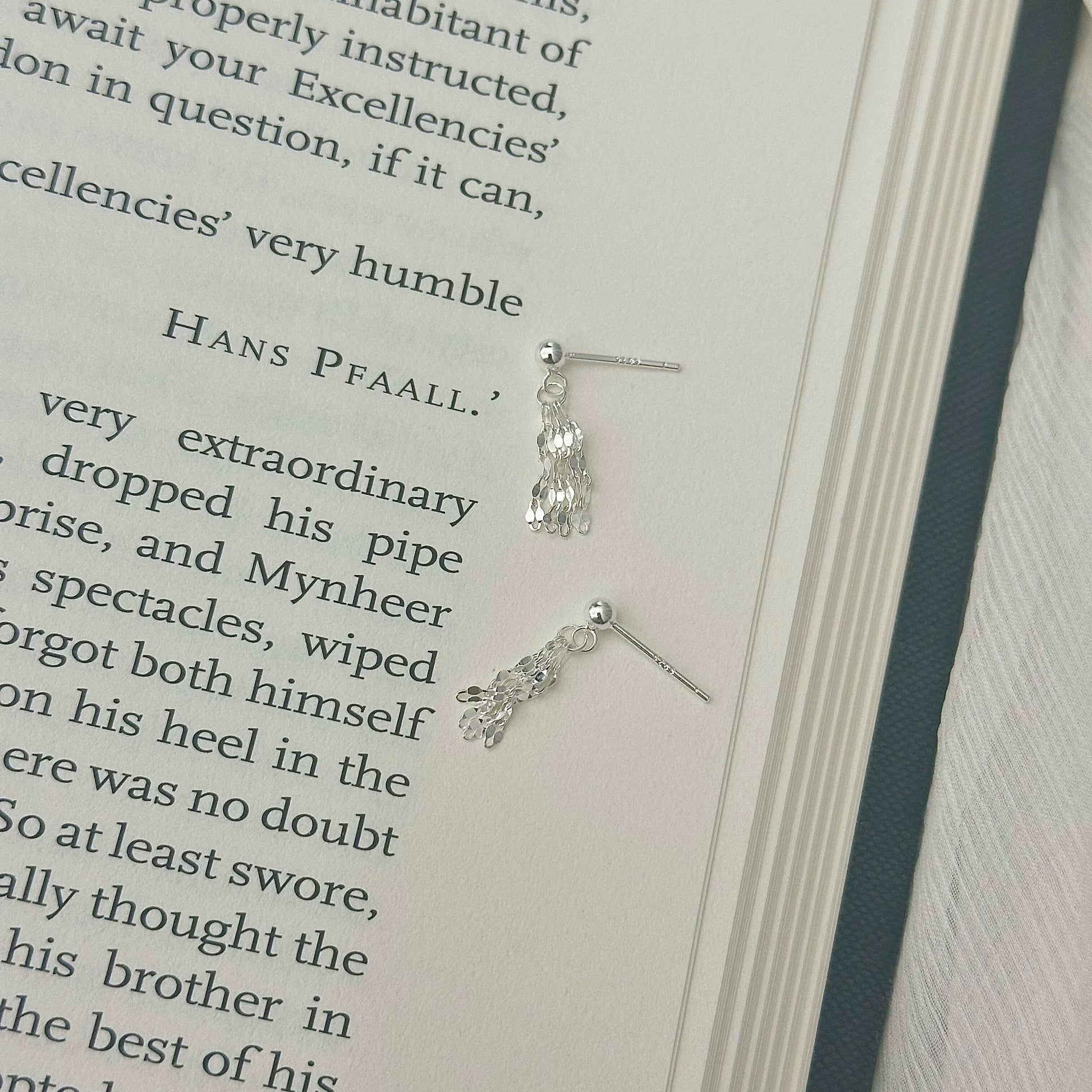 Hunter Shimmering Tassel Earrings - Shimmering Earrings