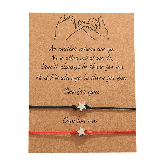 Hayzel Duo Charm Bracelets - Star Pendant