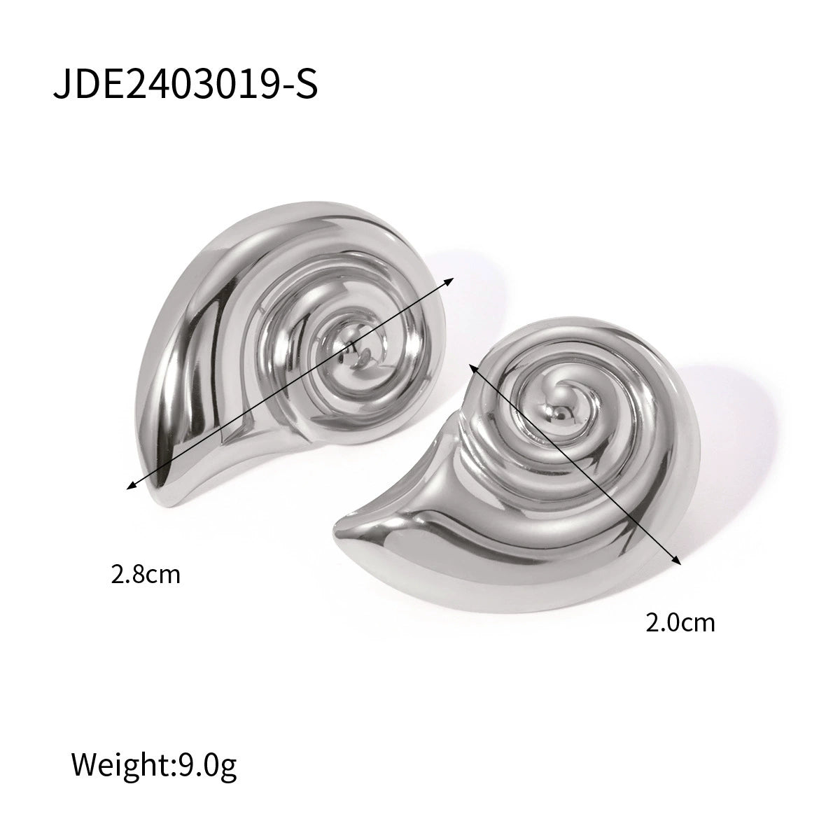 Arin Coastal Conch Earrings - JDE2403019-S [WKIKOI01]