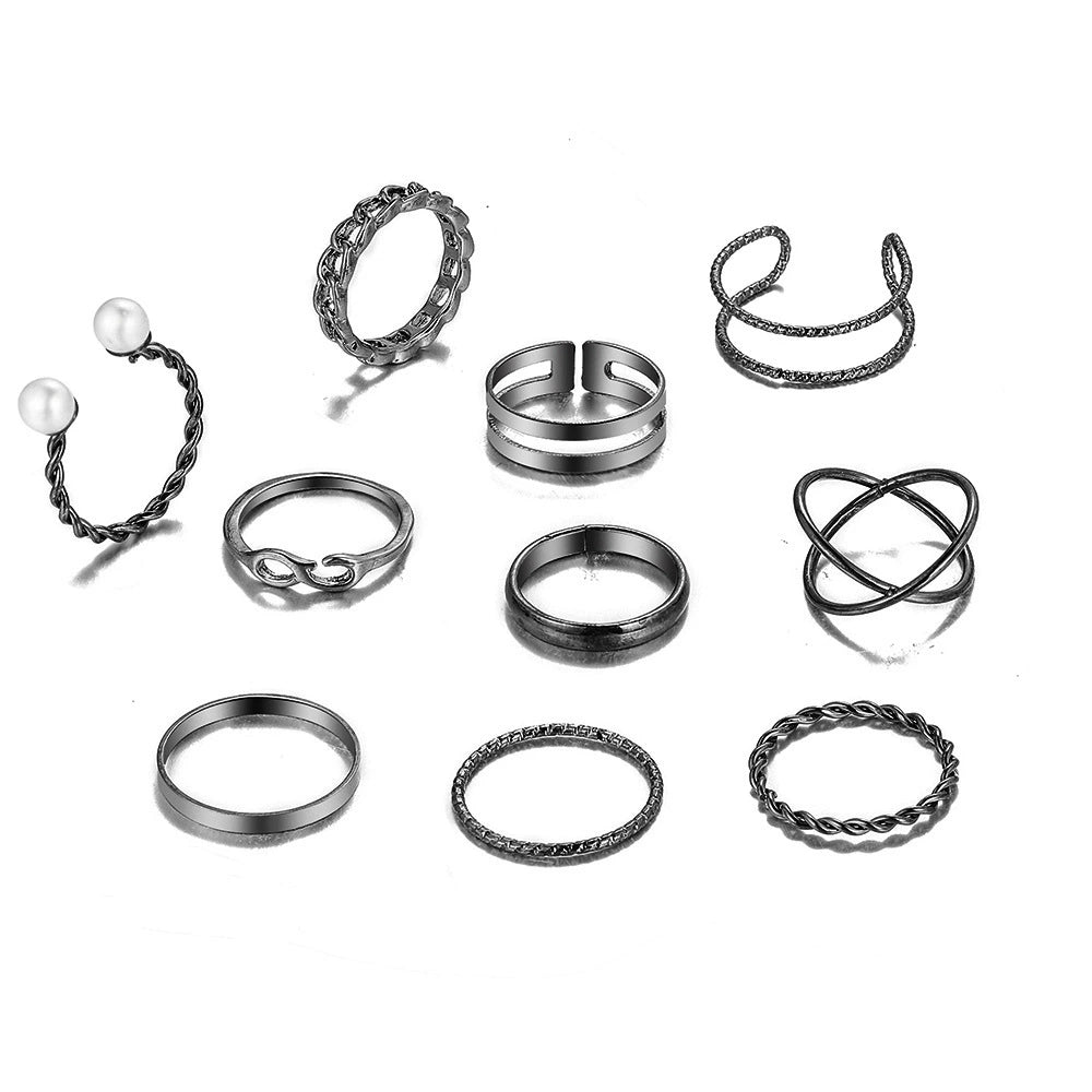 Kataleyah Stacking Ring Set - Style 5 [AORMULBR]