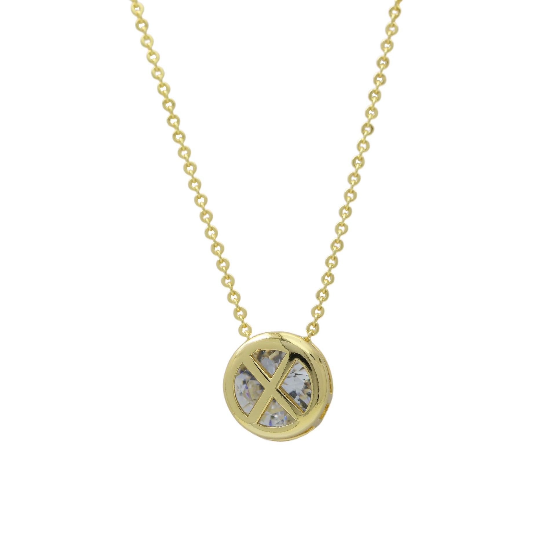 Gia Initial Pendant Necklace - X [ZUA6H5ED]
