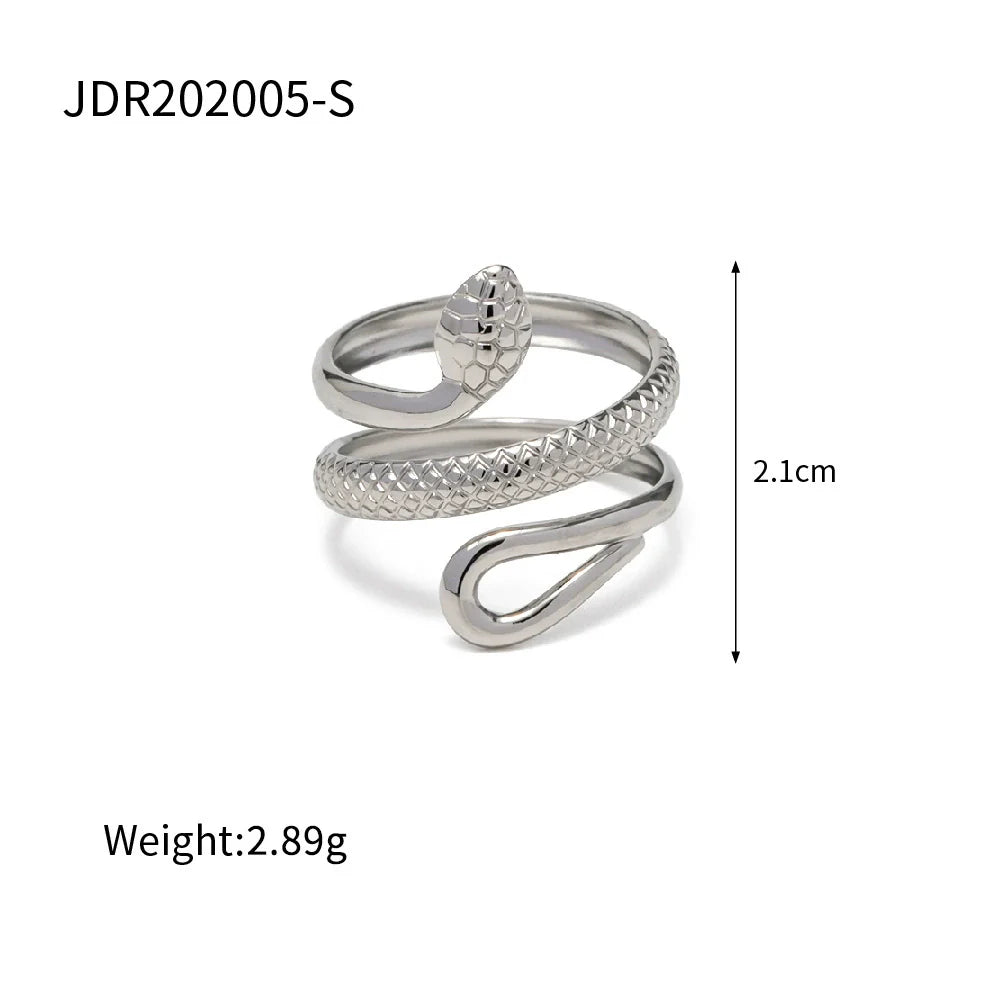 Anessa Snake Hoop Earrings - JDR202005-S
