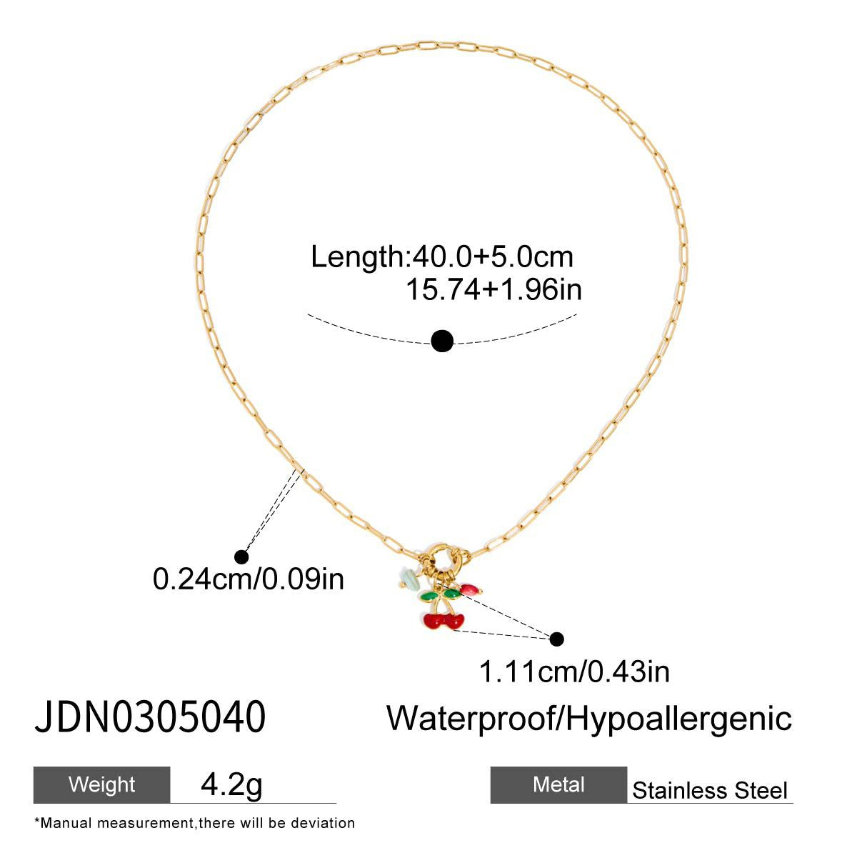 Anaelle Pearl Strawberry Necklace - JDN0305040 [1CCMDKEU]