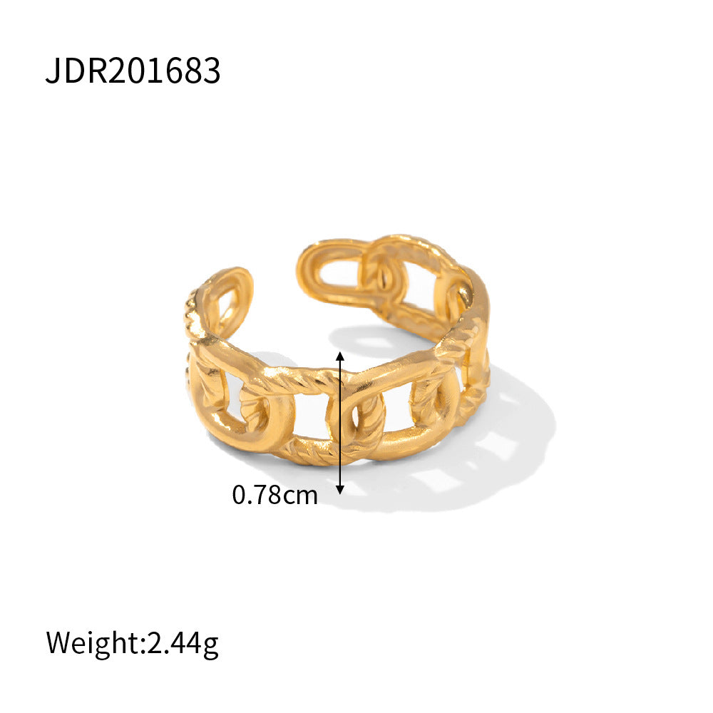 Yurani Oval Rhinestone Ring - JDR201683 [JYORV8V5]