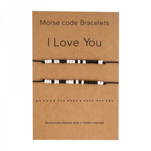 Lelia Dainty Charm Bracelet - I Love You Rice Bead