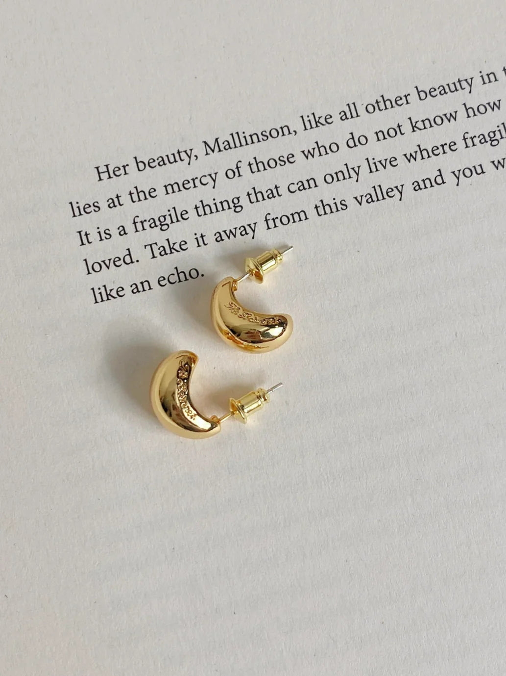 Antoinette Luxe Initial Studs - Gold