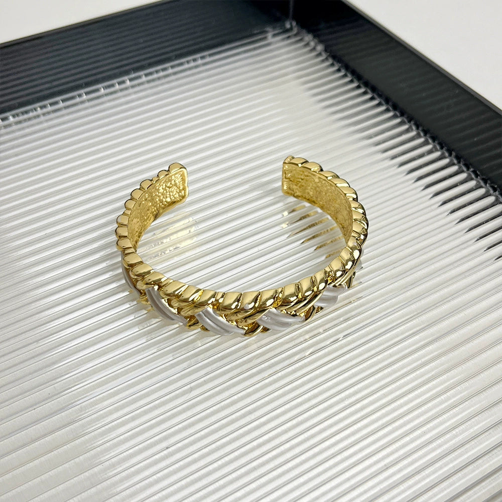 Zariya Gold Cuff Bracelet - Narrow Band Cuff [FFBTGJEK]