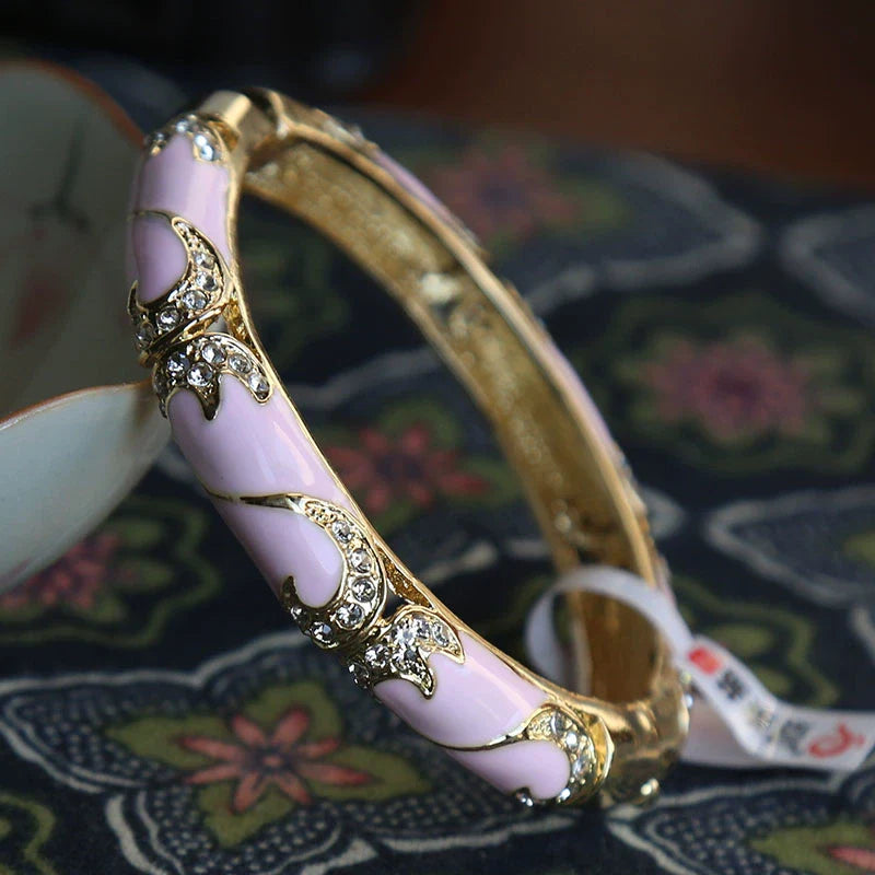 Adaya CloisonnŽ Bangle - Pink