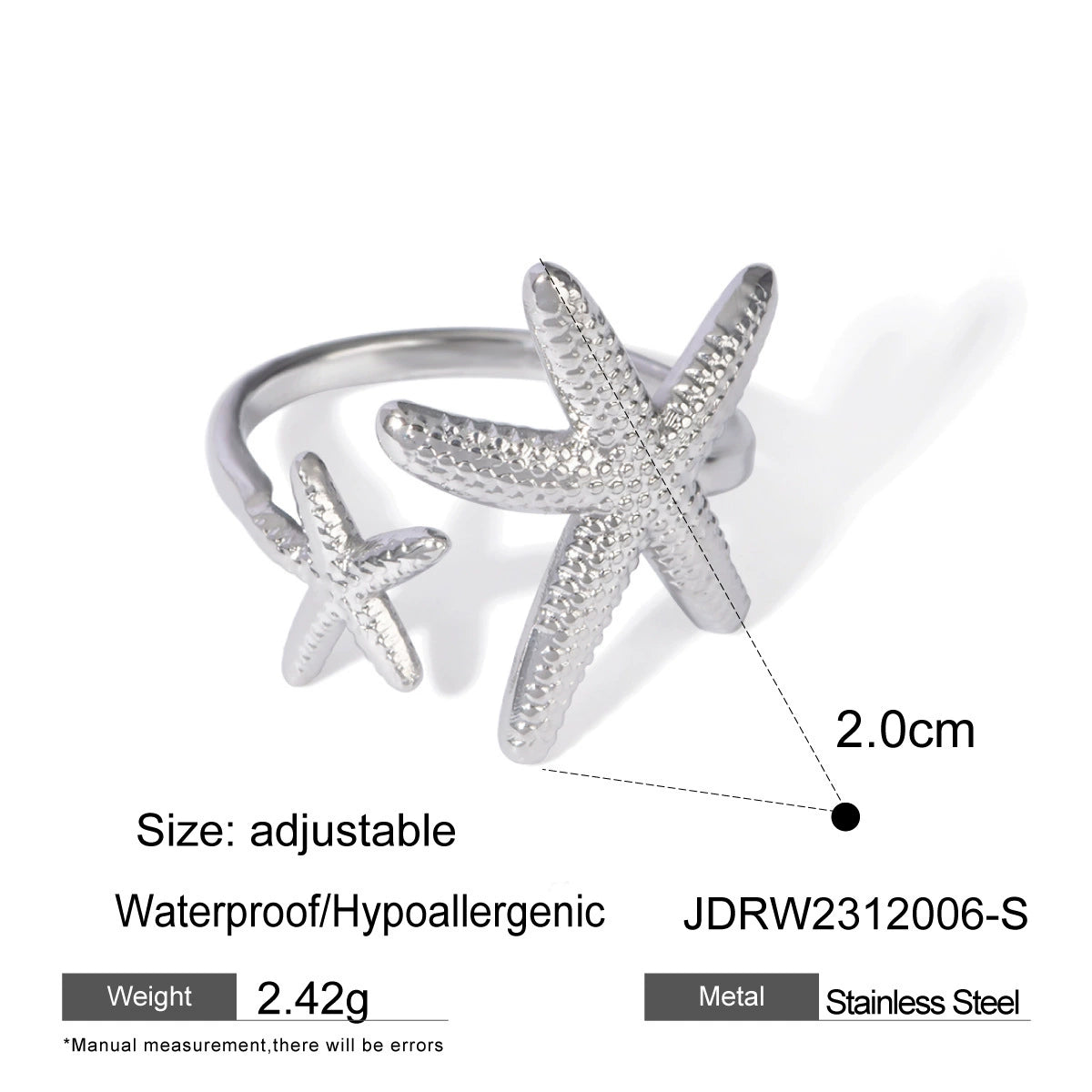 Harlowe Coastal Stacking Ring Set - JDRW2312006-S [C4BSGPQW]