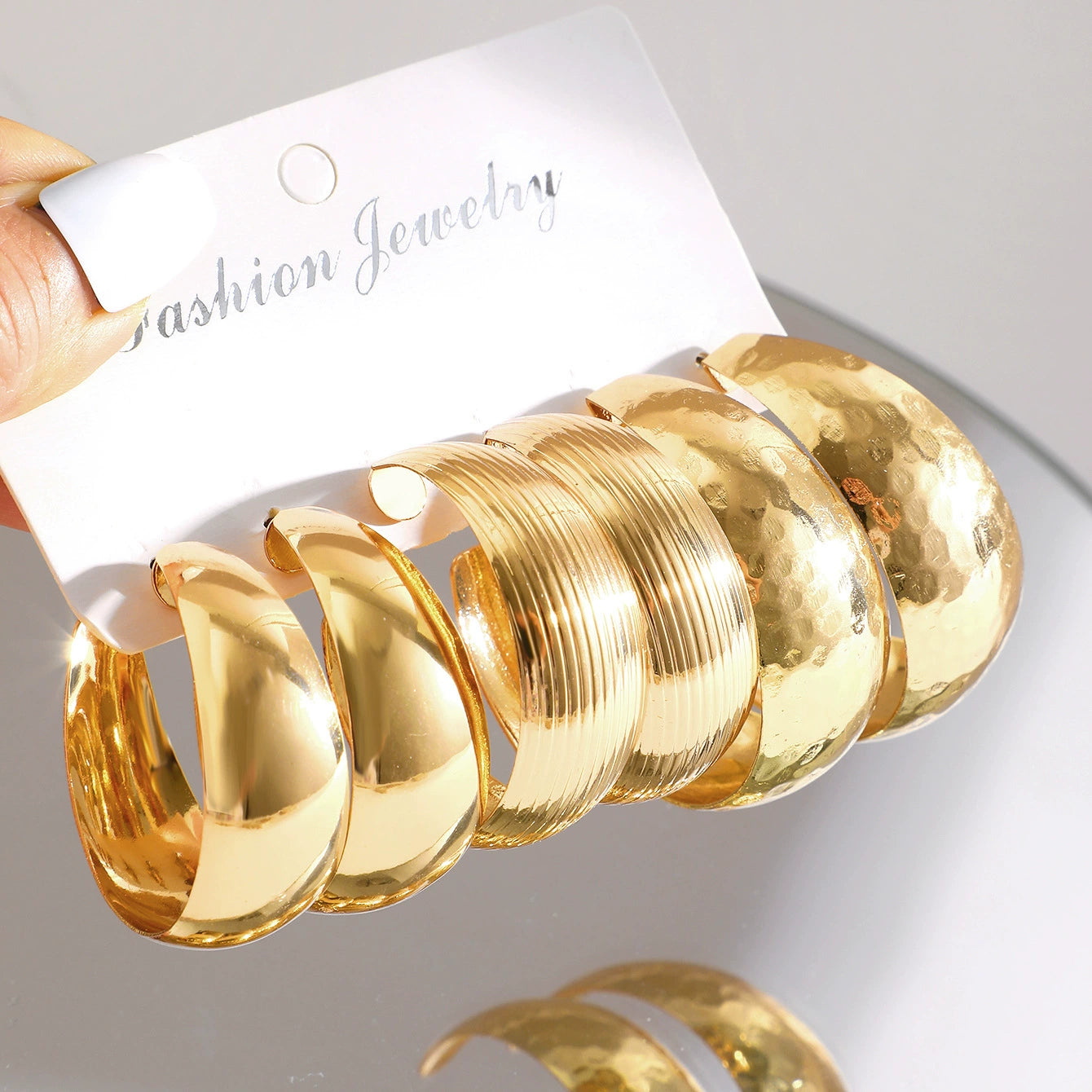 Tori C-Shaped Earring Set - Style 3 Alloy [GZJ46RV5]
