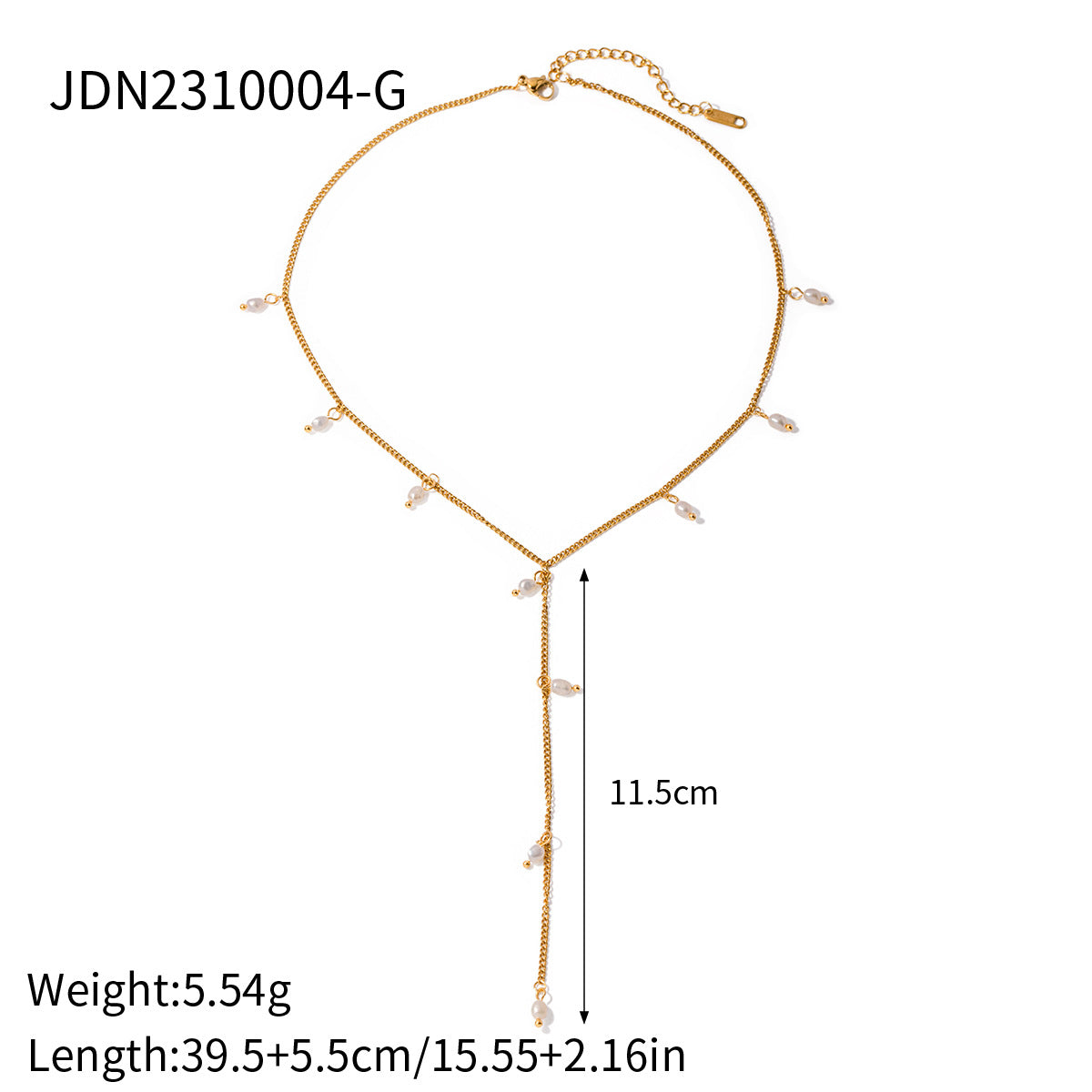 Betty Delicate Heart Necklace - Gold Tone [6HN8BJED]